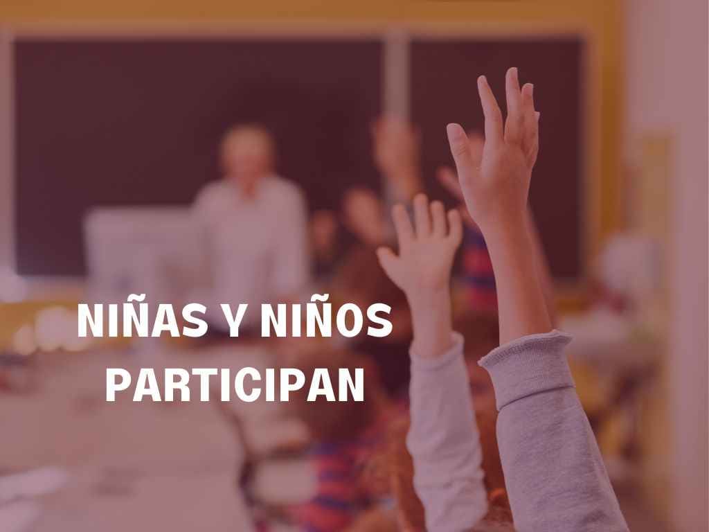 Participación de niñas, niños y adolescentes